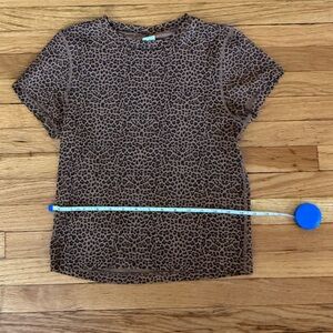 Re/Done redone leopard baby tee